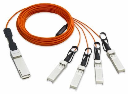 QSFP-4SFP-AOC Fiberworks AS  QSFP+ to 4 SFP+ 40G Active Optical Cable 40GBASE-SR4, AOC